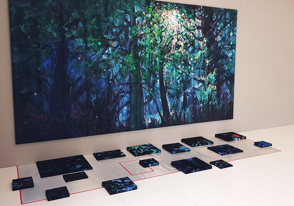 Installation view: Fractured Forest